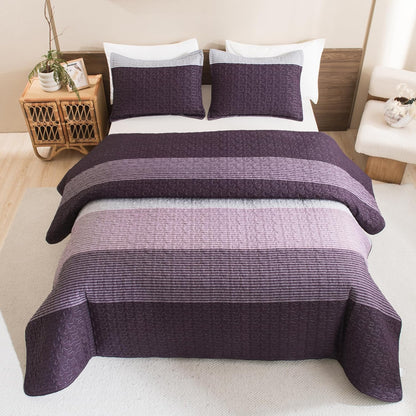 NoirZen™ Quilt Set — Wrap Yourself in Bold Style and All-Season Cloudlike Comfort
