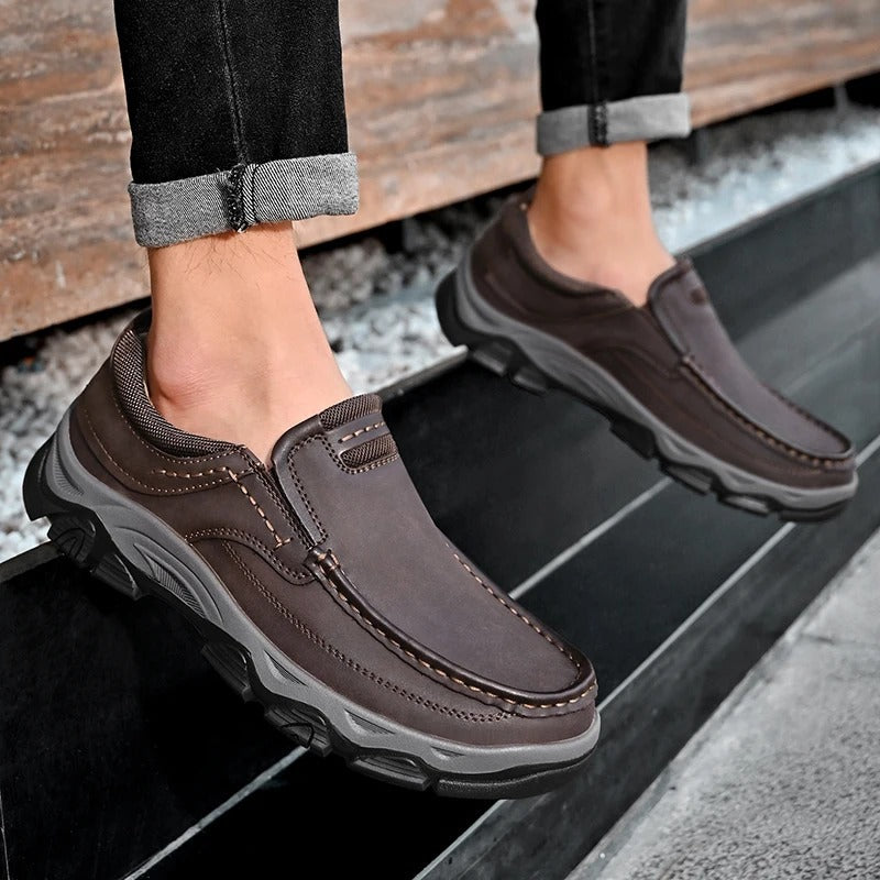 Cowhide Cruiser™ — Conquer Every Step with Unmatched Comfort and Grip