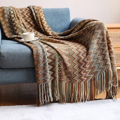 Owen Colorful Chevron Coverlet™ — Wrap Yourself in Bold, Boho Luxury That Wows Every Room