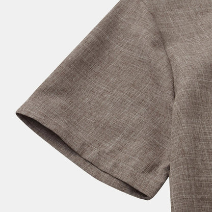 Linton — Lightweight Cotton-Linen Summer Shirt with Mandarin Collar