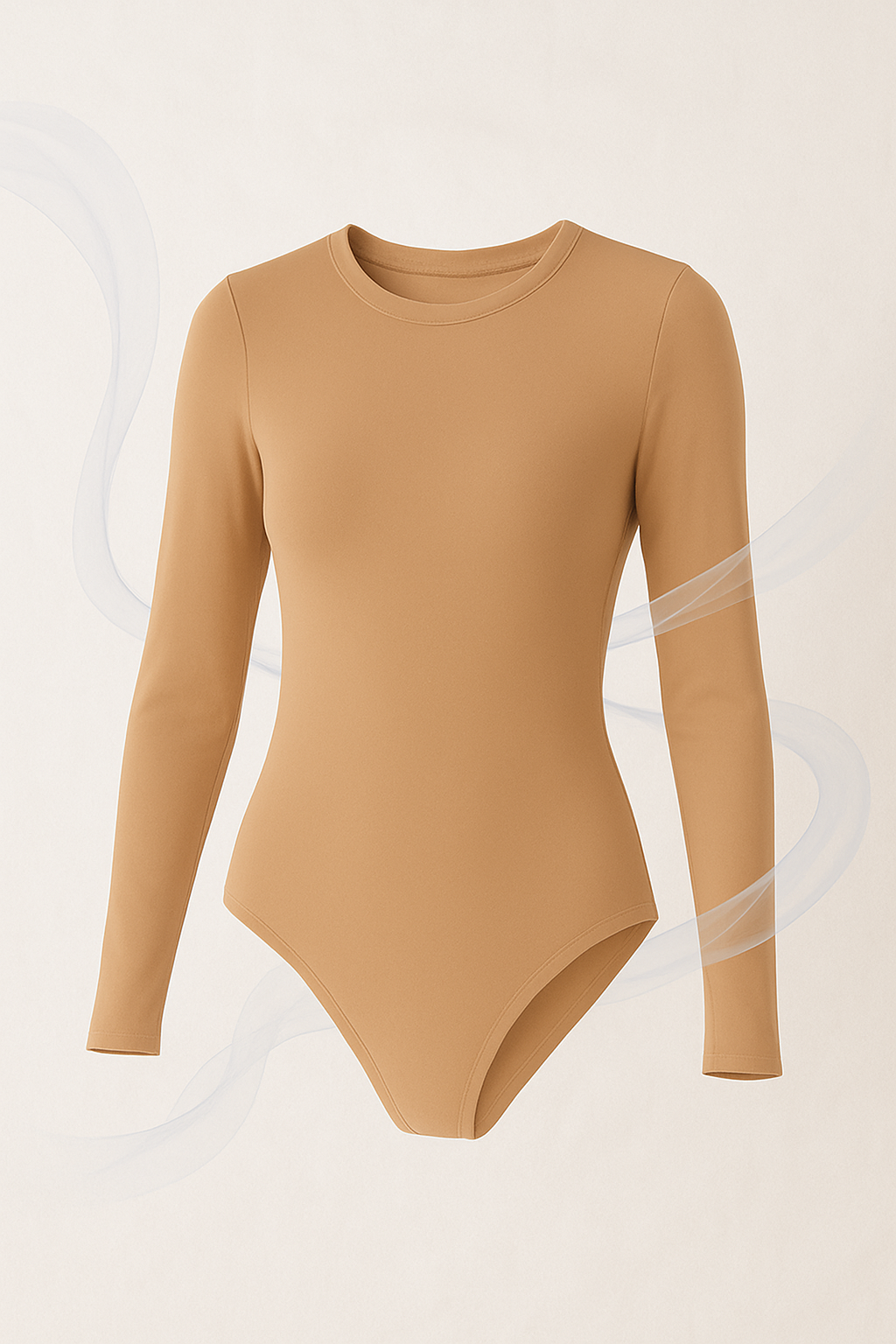 Crew Neck Long-Sleeve Bodysuit - Soft, Second Skin Fit | Nexara