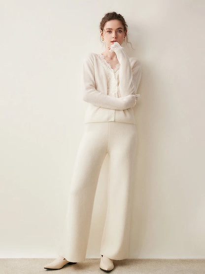 Sorrelis — Women's Cashmere Lace Cardigan for Layering
