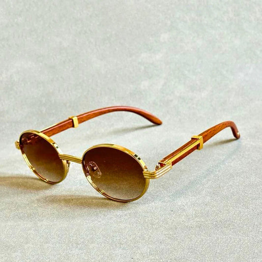 Larevo — Italian-Inspired Wooden Arm Eyeglass Frames with UV400 Protection