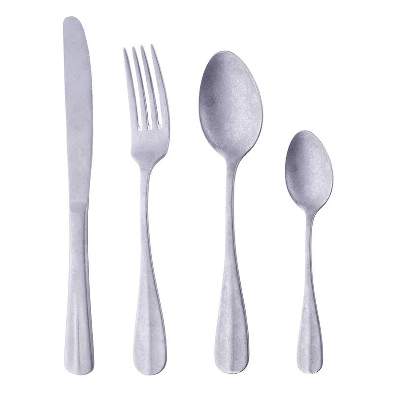 StoneVale™ Ultra Matte Silverware Set — Grip Every Meal with Bold Luxury and Timeless Power