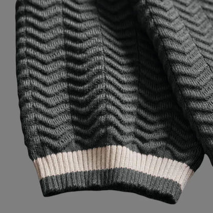 Chevron Jacquard Knit Tee™ — Own Every Moment with Vintage Swagger and Unstoppable Comfort