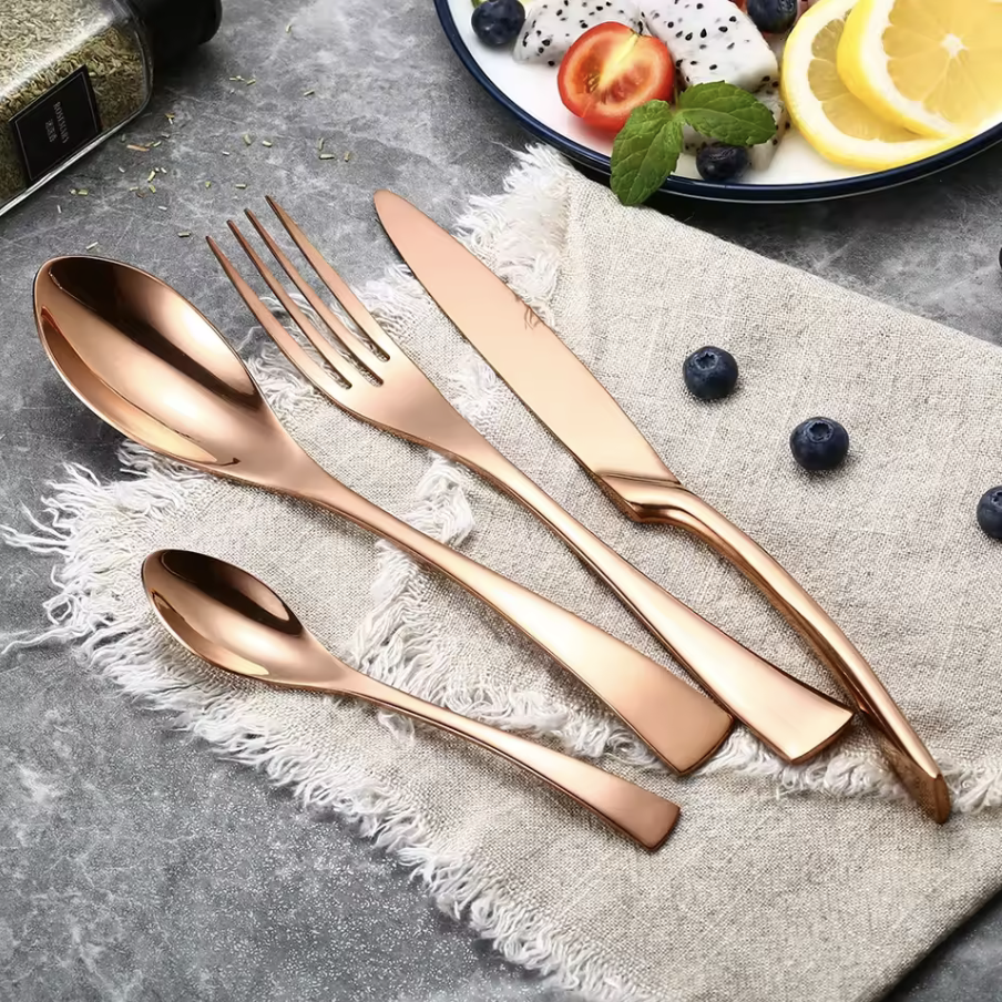 Stainless Steel Flatware Set™ — Elevate Every Meal with Comfort, Style, and Effortless Clean-Up