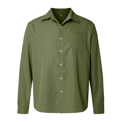 Orven Textured Button-Up Shirt — Tailored Cotton Shirt with Soft Brushed Finish