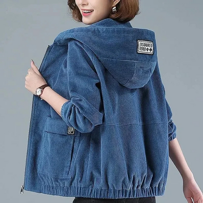 Norla Corduroy Hooded Jacket — Soft Mid-Weight Layering Jacket