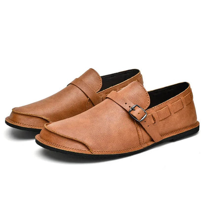 Lumen — Buckled Leather Loafers with Cushioned Comfort