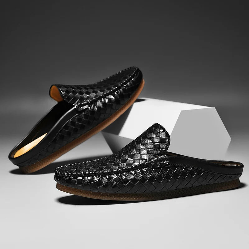 Handwoven Leather Mules™ — Step Into All-Day Confidence and Unstoppable Comfort
