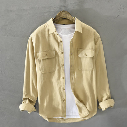 Arlenza — Lightweight Gossamer Linen Shirt with Flap Pockets