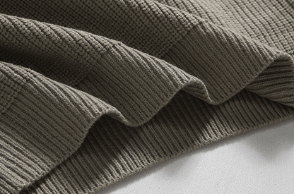 Norla — Knitted Half-Zip Sweater with Adjustable Collar