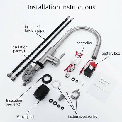 Valenno — Touch-Activated Kitchen Faucet with Pull-Out Sprayer