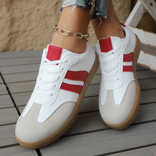 Kaelen — Retro Leather Sneakers with Cushioned Comfort