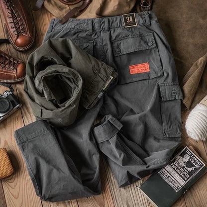 Brexton — Breathable Cotton Cargo Pants with Adjustable Ankle Straps