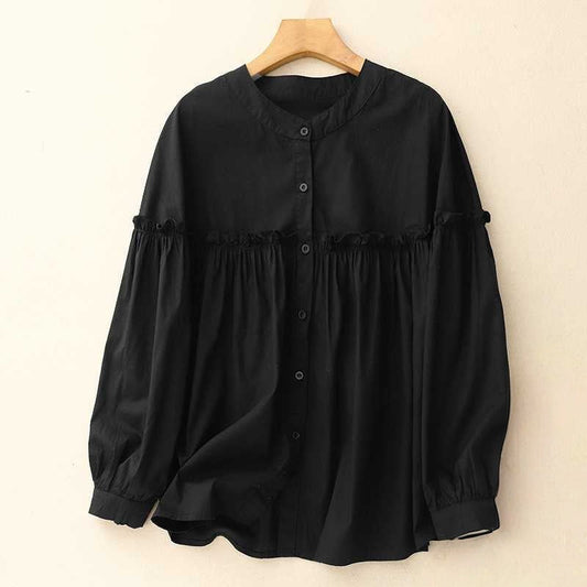 Liora — Featherlight Linen Shirt with Flattering Waist Detail