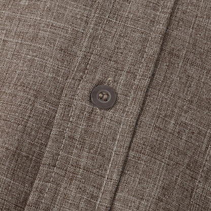 Linton — Lightweight Cotton-Linen Summer Shirt with Mandarin Collar