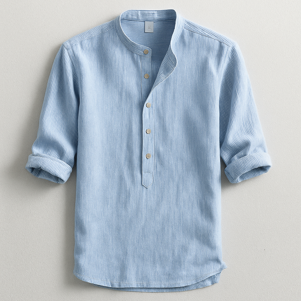 Darcen Shirt — Breathable Linen Cotton Blend with Tailored Fit