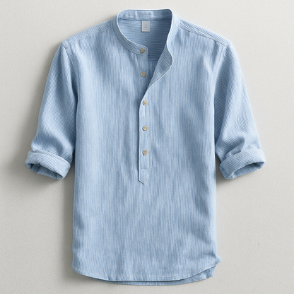 Darcen Shirt — Breathable Linen Cotton Blend with Tailored Fit