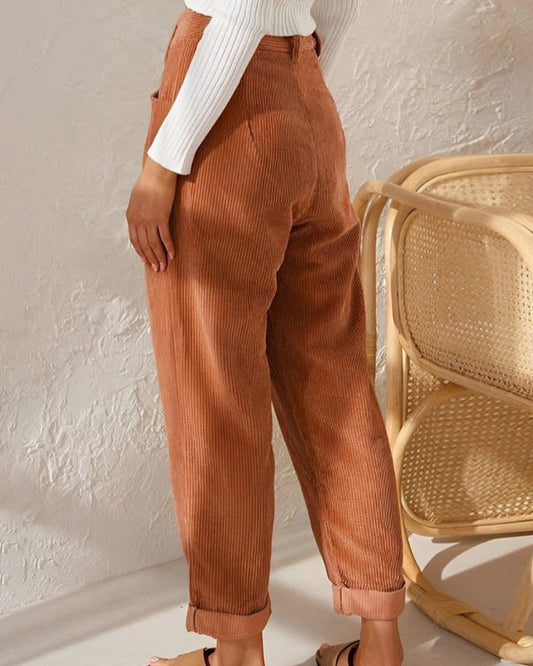 Renly — Comfortable Corduroy Trousers with Lightweight Fit