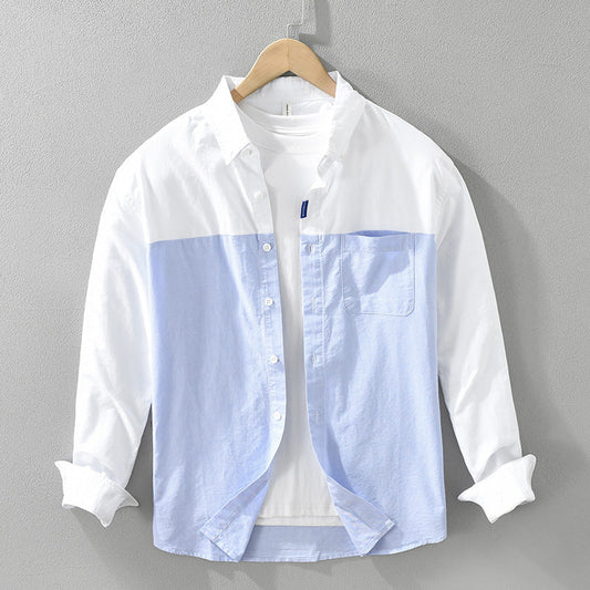Arleno — Lightweight Cotton Summer Shirt with Two-Tone Design