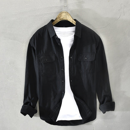 Arlenza — Lightweight Gossamer Linen Shirt with Flap Pockets