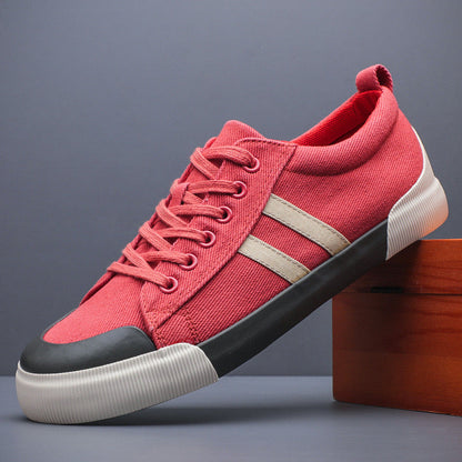 Noven — Breathable Canvas Shoes with Lace-Up Comfort
