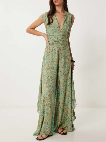Boho Freedom Jumpsuit™ — Own Every Room with Effortless, Electric Elegance