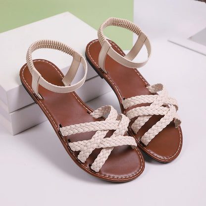 Liora — Handcrafted Vegan Leather Sandals with Cushioned Sole
