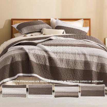 NoirZen™ Quilt Set — Wrap Yourself in Bold Style and All-Season Cloudlike Comfort