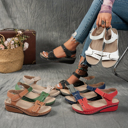 Solarexa™ Cushioned Wedge Sandals — Enjoy Pain-Free Steps and All-Day Refreshing Comfort