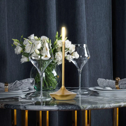 Lioren — Modern Candlestick Light with Touch Dimming and Rechargeable Battery