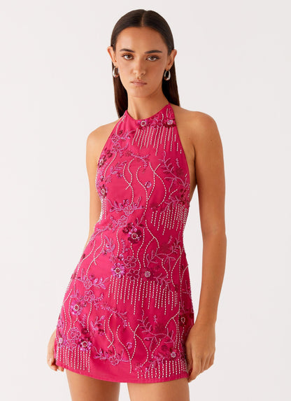 Leo Beaded Mini Dress™ — Command Every Room with Sculpted, Unstoppable Confidence