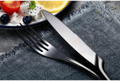 Stainless Steel Flatware Set™ — Elevate Every Meal with Comfort, Style, and Effortless Clean-Up