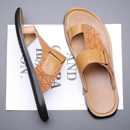 Lerato — Premium Leather Sandals with Cushioned Footbed and Toe-Loop