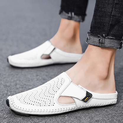 Norlo — Genuine Italian Leather Sandals with Breathable Comfort