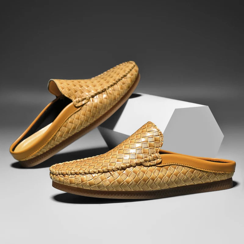 Handwoven Leather Mules™ — Step Into All-Day Confidence and Unstoppable Comfort