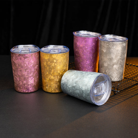Veyron Cup — Pure Titanium Double-Wall Insulated Travel Mug