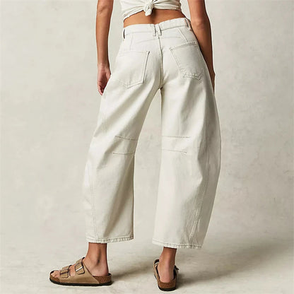 Larenis Wide Leg Jeans — Comfortable Stretch Denim with Retro Fit