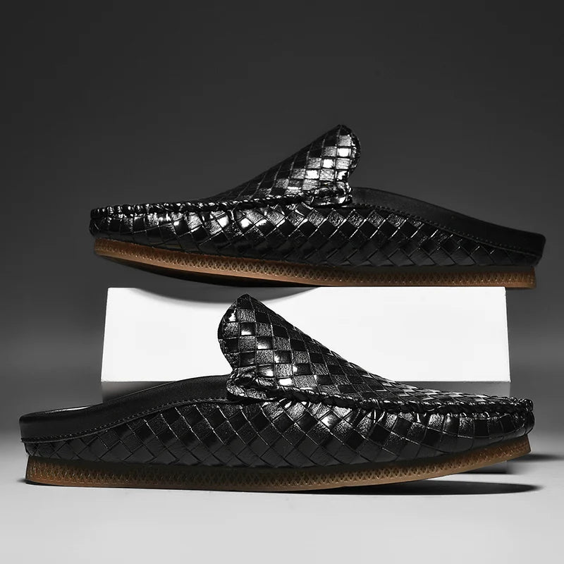 Handwoven Leather Mules™ — Step Into All-Day Confidence and Unstoppable Comfort