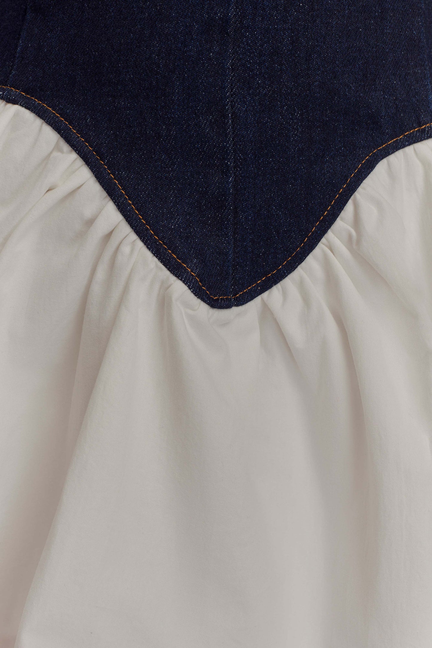 Zentara Denim Cotton Mini Dress - Indigo Blue