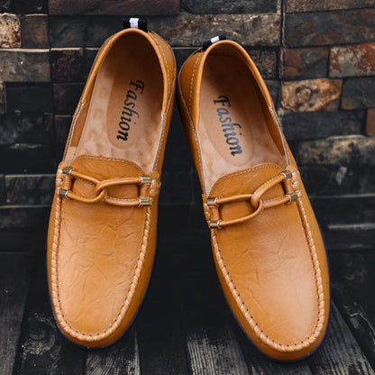 Norvo — Genuine Leather Driving Loafers with Flexible Sole