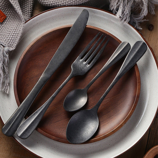 StoneVale™ Ultra Matte Silverware Set — Grip Every Meal with Bold Luxury and Timeless Power