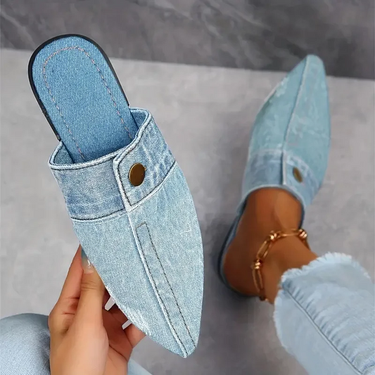 Denim Mules™ — Slip Into Bold Style and All-Day Comfort That Commands Attention