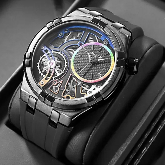 Ventrox — Precision Skeleton Sport Watch with Silicone Strap