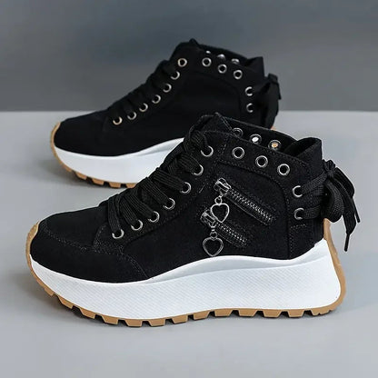 Avenzea — Women's Denim Sneakers with Chunky Platform Sole