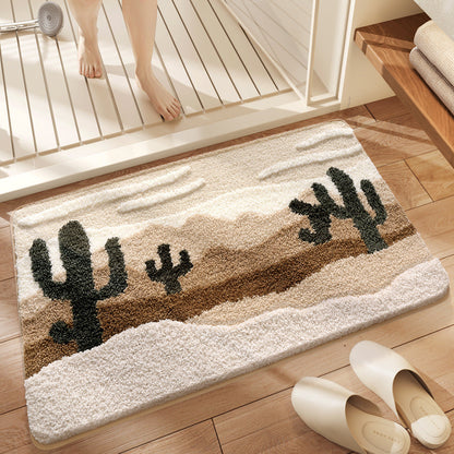 Solara Plush Rug — Soft Microfiber Floor Mat with Non-Slip Backing