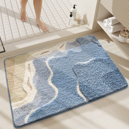 Solara Plush Rug — Soft Microfiber Floor Mat with Non-Slip Backing