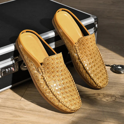 Handwoven Leather Mules™ — Step Into All-Day Confidence and Unstoppable Comfort