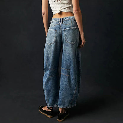Larenis Wide Leg Jeans — Comfortable Stretch Denim with Retro Fit